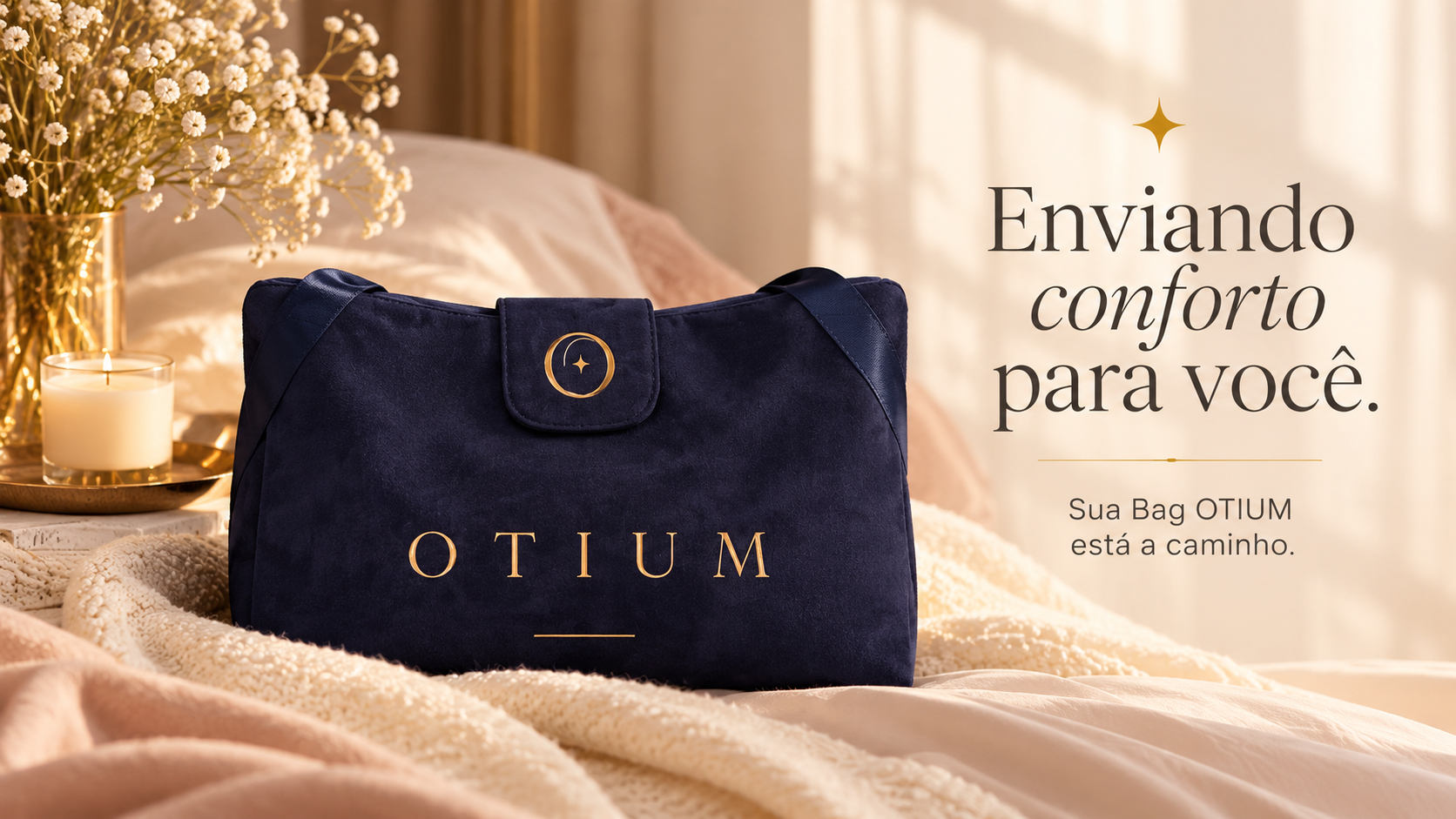 Bag OTIUM em ambiente acolhedor